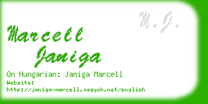 marcell janiga business card